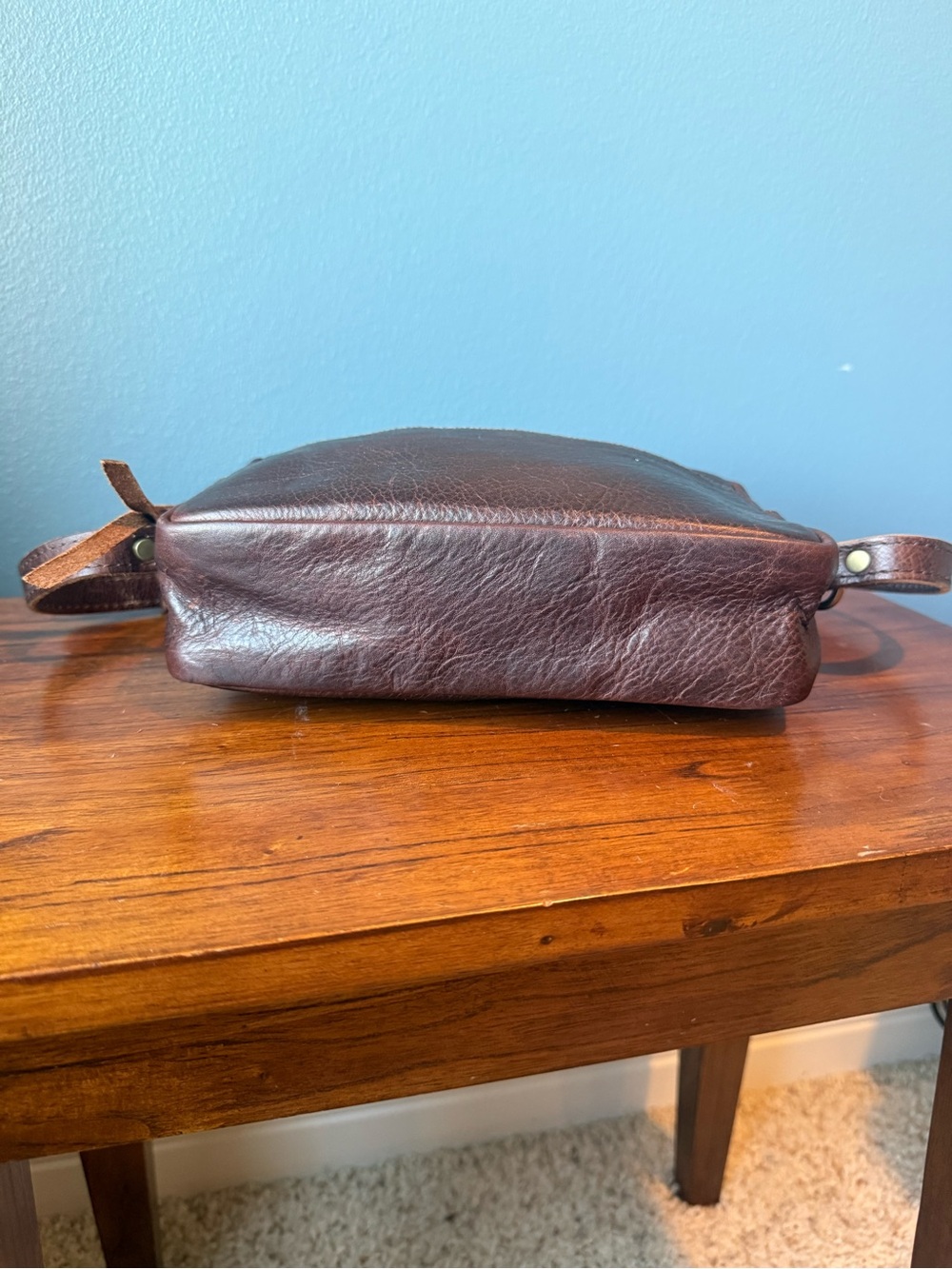 Portland Leather - large Camera Bag in Coldbrew - Picture 2 of 8